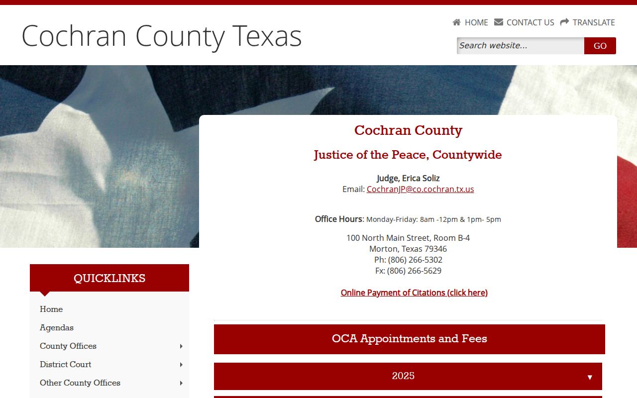 Whiteface docket search countywide Justice Court fallback